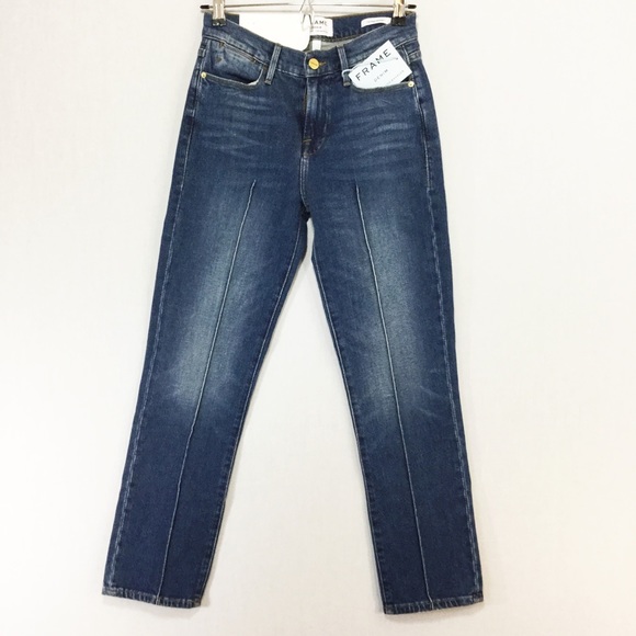 NWT FRAME Le High Pintucked Straight Jeans - Picture 2 of 6